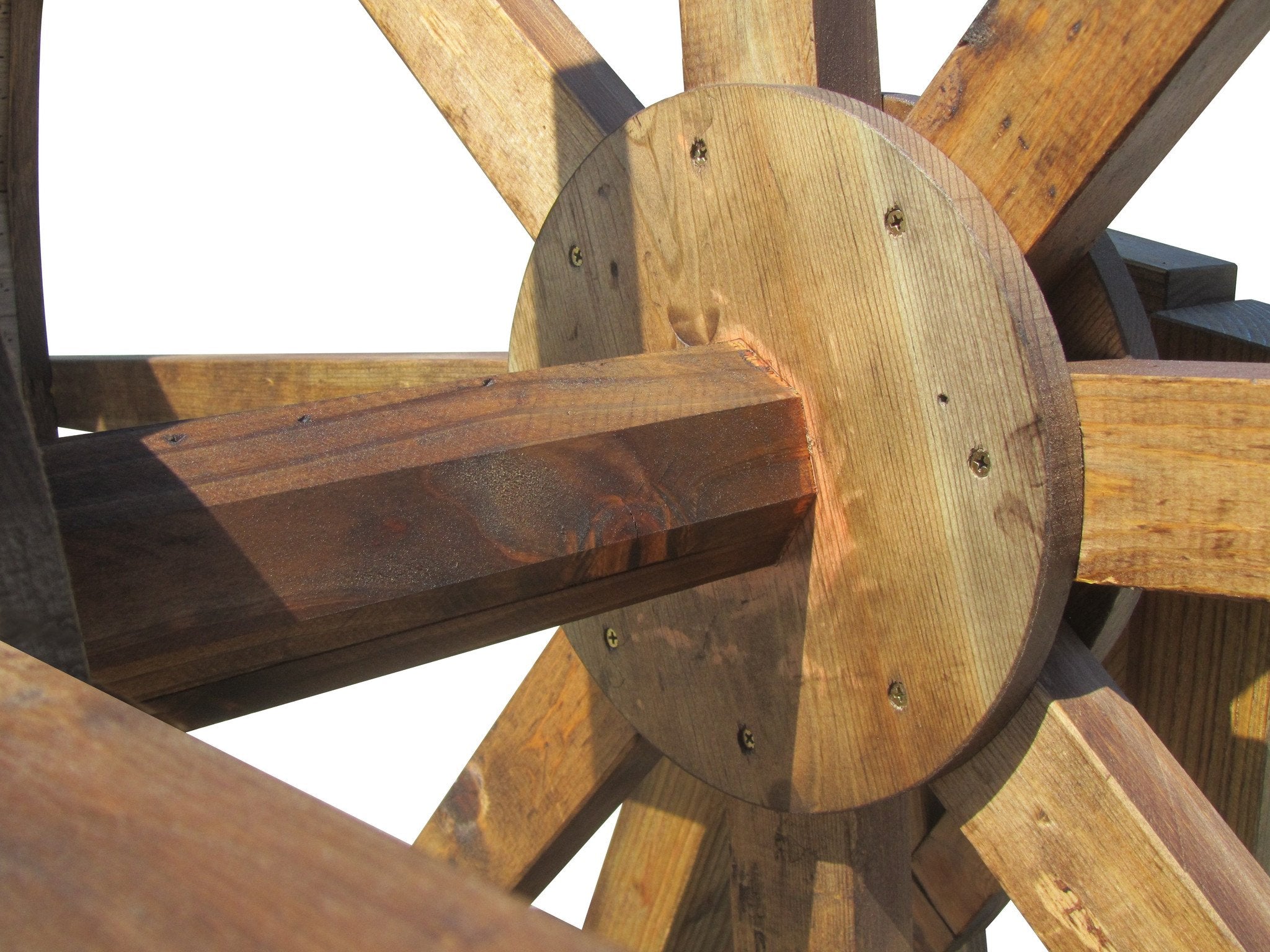 6 ft Japanese Wooden Water Wheel | Free-Standing Assembled