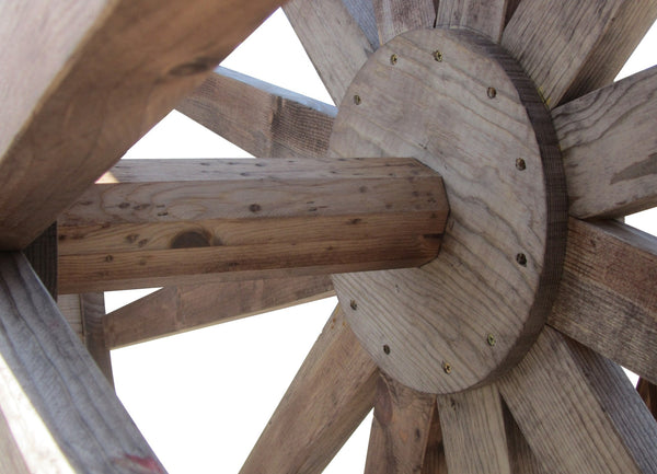 Wooden Water Wheel shaft